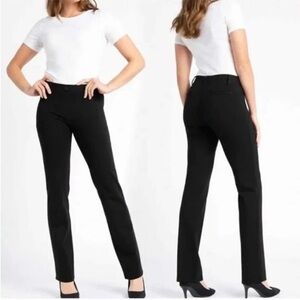 BETABRAND | Black Straight Leg Yoga Stretchy
Dress Pants Women's Size Small